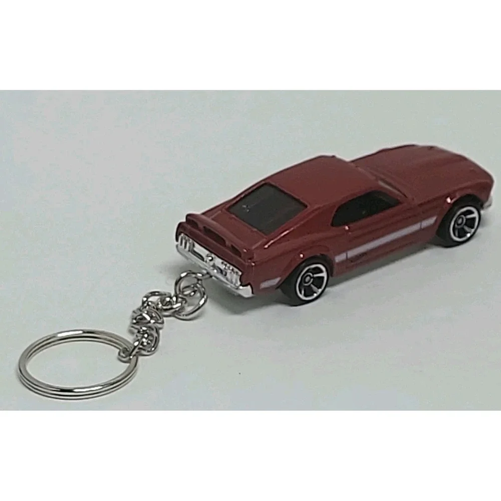 Hot Wheels '69 Ford Mustang Boss 302 Diecast 1:64 Custom Keychain